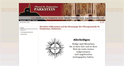 Desktop Screenshot of pfarrei-parkstein.de